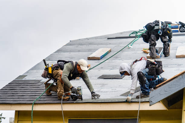Professional Gutter Installation technician working in Berlin, PA